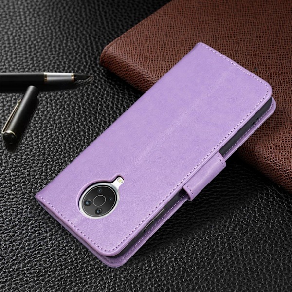 Butterfly Nokia G20 Flip etui - Lilla Purple