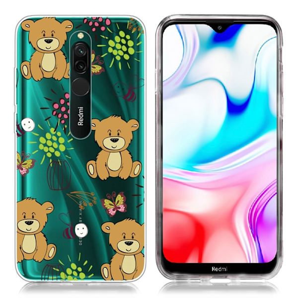 Deco Xiaomi Redmi 8 deksel - Teddy Bear Brown