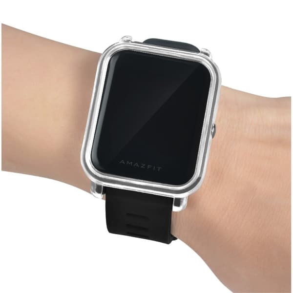 Huami Amazfit Bip / Bip Lite klockfodral Hårt stötsäkert reptåligt skyddsfodral - Transparent Vit Vit