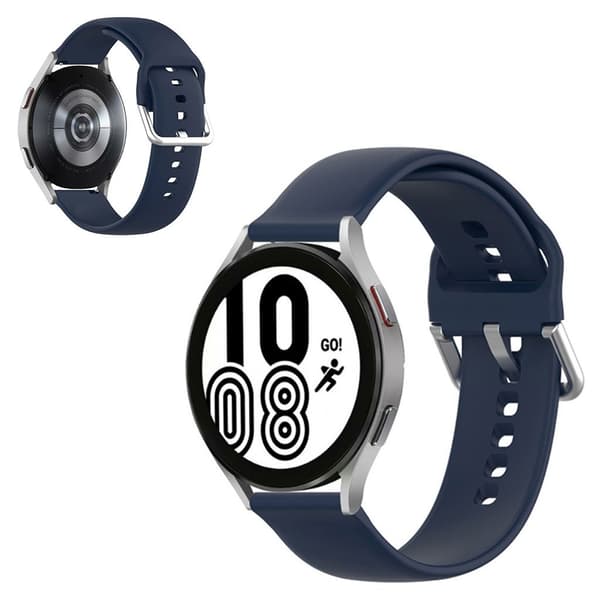 Enkel silikone-urrem til Samsung Galaxy Watch 4 - Midnatsblå Blue