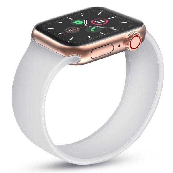 Elegant silikoneurrem til Apple Watch Series 5 / 4 44mm - Hvid Størrelse: L White