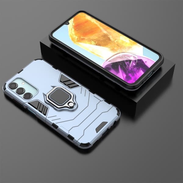 Støtsikkert Samsung Galaxy M15 Panther-telefonetui - Blå Blue