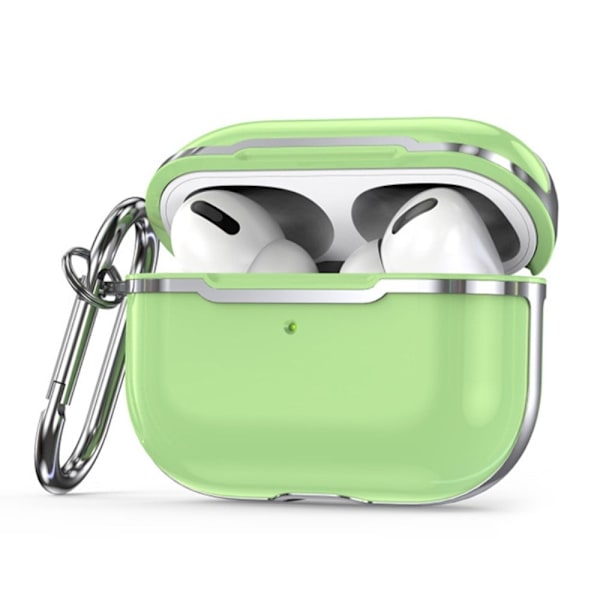 AirPods Pro 2 -galvanointikotelo koukulla - Matcha Vihreä / Hopea Green