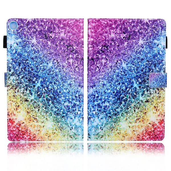 Samsung Galaxy Tab A7 10.4 (2020) bright mönstrad läder flip fodral - Multi-color multifärg
