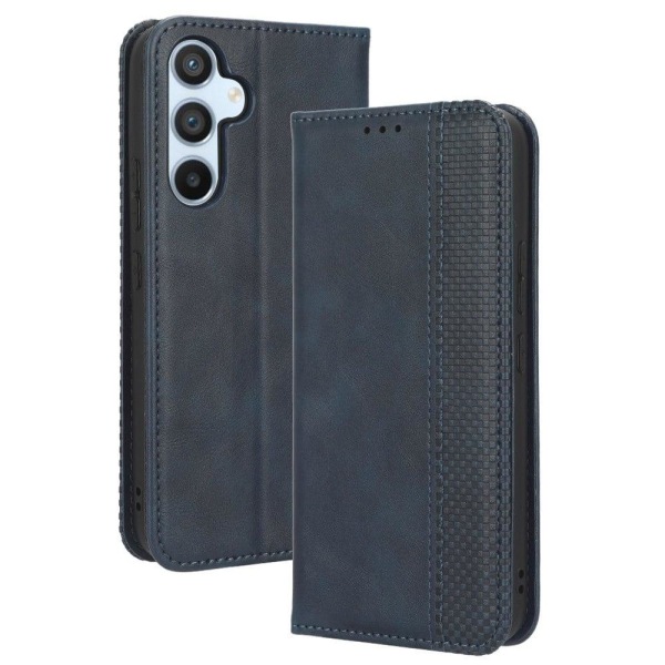 Bofink Vintage Samsung Galaxy A54 Læder Etui - Blå Blue