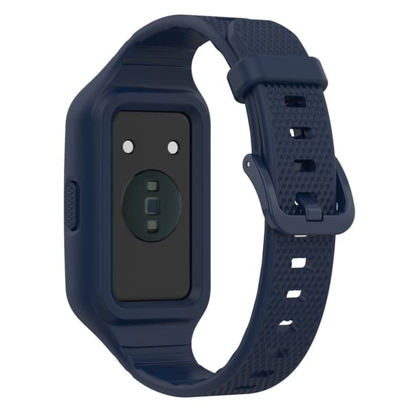 Huawei Band 8 / 7 / 6 silikonerem med cover - Midnatsblå Blue
