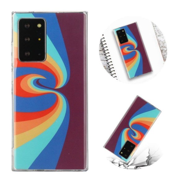 Deco Samsung Galaxy Note 20 Ultra 5G / Note 20 Ultra etui - hvirvel Rainbow Multicolor