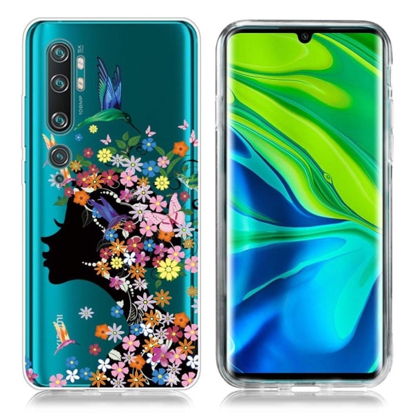 Deco Xiaomi Mi CC9 Pro / Mi Note 10 cover - Blomster Pige Multicolor