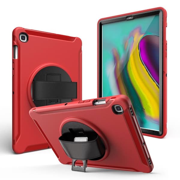 Samsung Galaxy Tab S5E 360 sving holdbar etui - Rød Red
