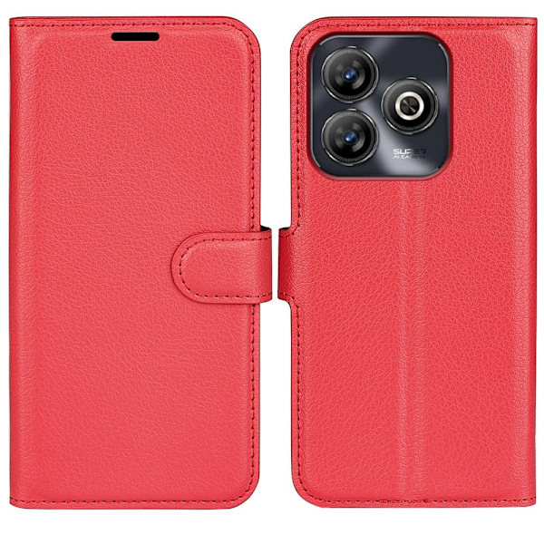 Classic ZTE Blade A75 flip etui - Rød Red
