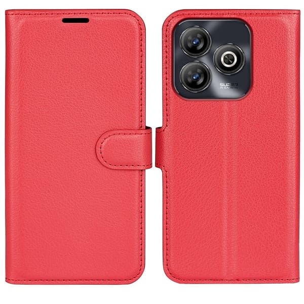Klassisk ZTE Blade A75 flip etui - Rød Red