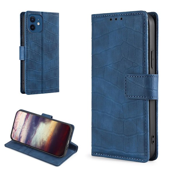 Croco iPhone 12 Pro / iPhone 12 cover - Blå Blue