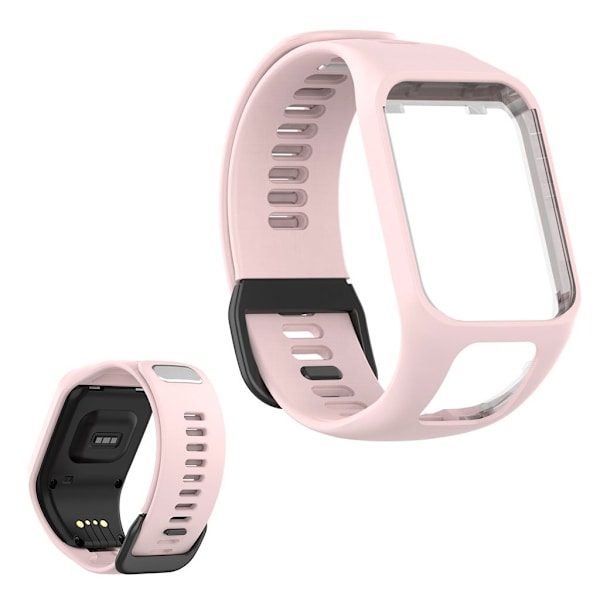 Urrem i silikone til TomTom-enhed - Lyserød Pink