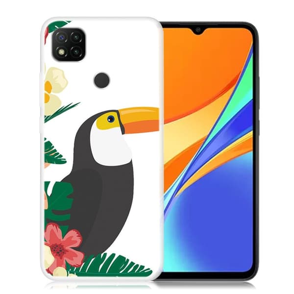 Deco Xiaomi Redmi 9C Suojakotelo - Lintu Multicolor