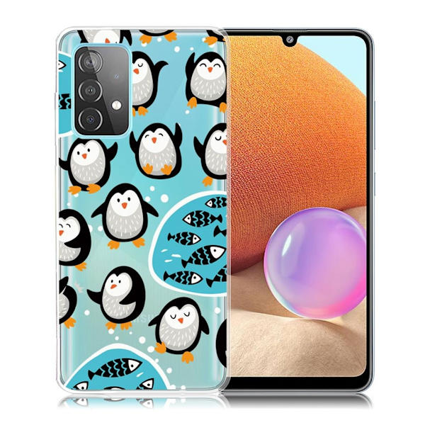 Deco Samsung Galaxy A32 Etui - Pingvin Multicolor