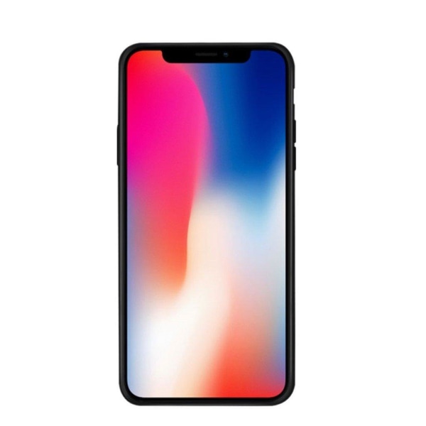 NXE iPhone Xs Max mobilskal tempererat glas silikon transparent – Stil B multifärg