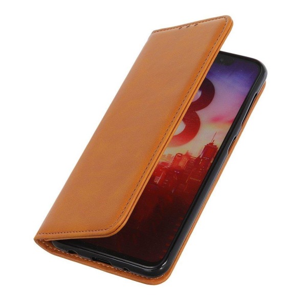 Wallet-style ægte Læder Flipcase til Samsung Galaxy A72 5G - Brun Brown