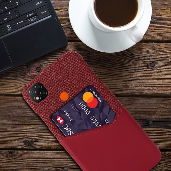 Bofink Xiaomi Redmi 9C Card Deksel - Rød Red