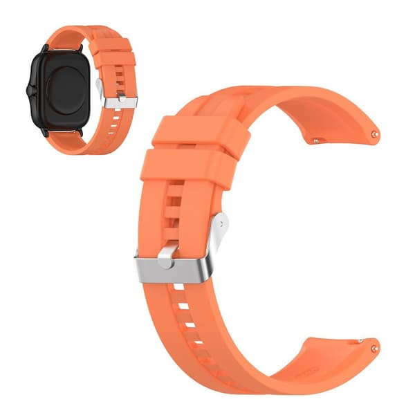 20 mm silikoneurrem til Amazfit GTS-enheder - Orange Orange