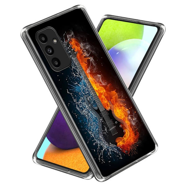 Deco Samsung Galaxy A15 skal - Is Och Eld Gitarr Röd
