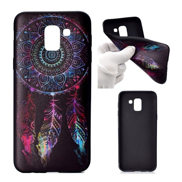 Samsung Galaxy J6 Kuvallinen Pehmeä TPU Muovi Takasuoja Kuori - Unensieppaaja Multicolor