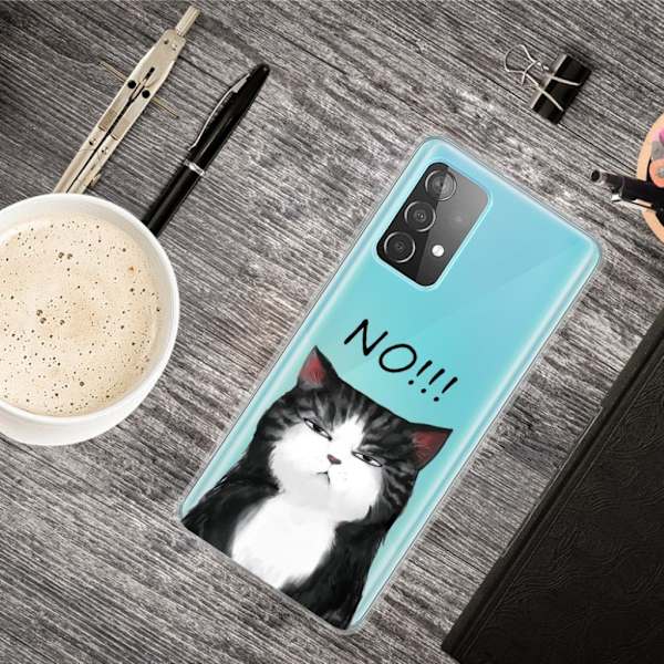 Deco Samsung Galaxy A32 cover - Vred Kat Black