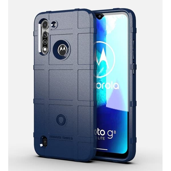 Rugged Shield Motorola Moto G8 Power Lite deksel - Blå Blue