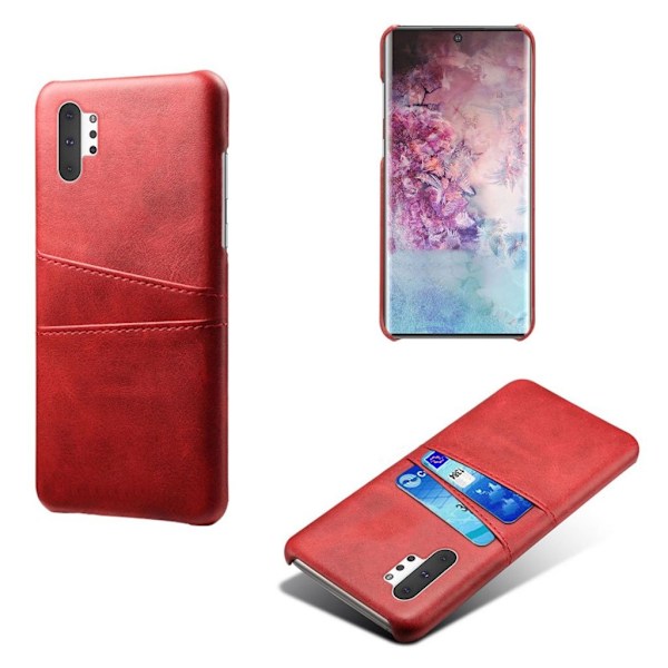 Dual Card Samsung Galaxy Note 10 Pro cover - Rød Red