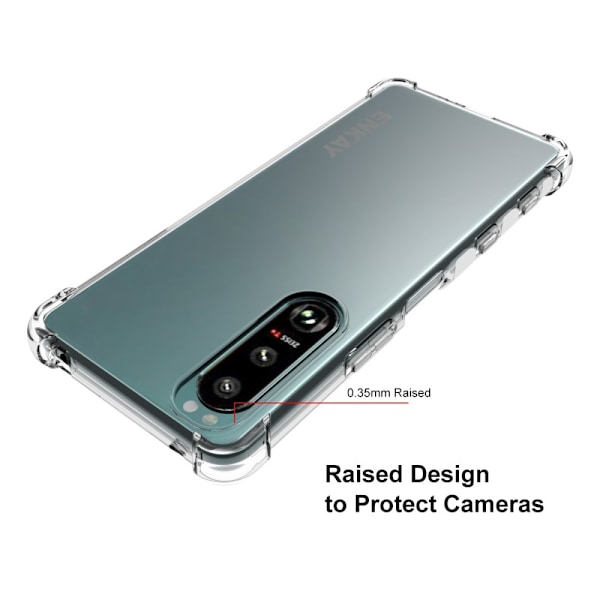 ENKAY klart faldsikkert etui til Sony Xperia 5 III Transparent
