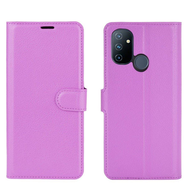 Classic OnePlus Nord N100 flip etui - lilla Purple
