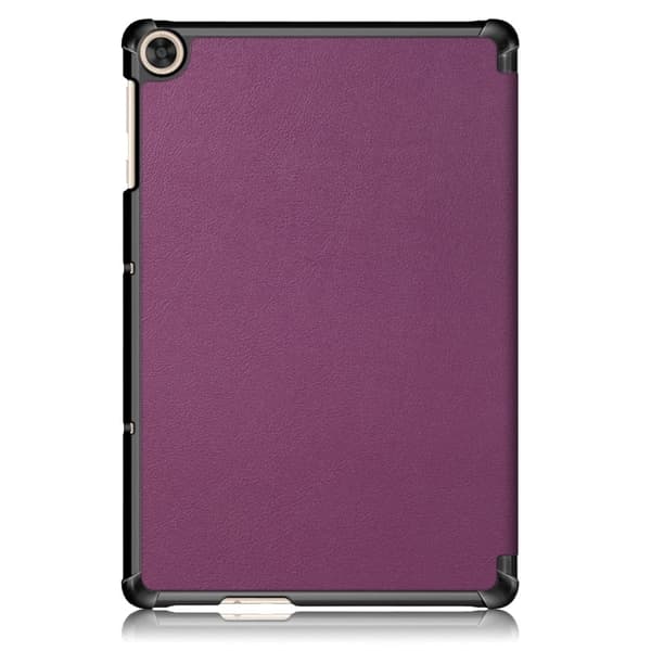 Tri-fold læderstativ-etui til Huawei MatePad T10 - Lilla Purple