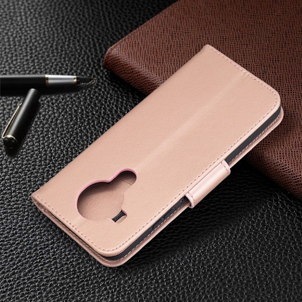 Butterfly Nokia 5.4 Flippetui - Rose Gull Pink