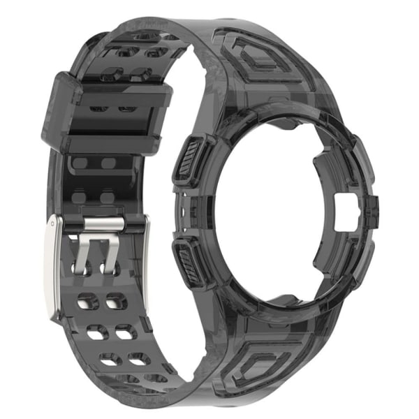 Samsung Galaxy Watch 4 (40mm) klockarmband med fodral - Genomskinlig Svart Svart