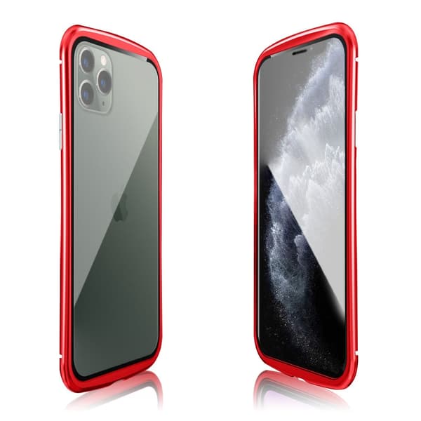 Luphie Wasp iPhone 11 Pro Alu-støtfanger + Glass - Rød Red