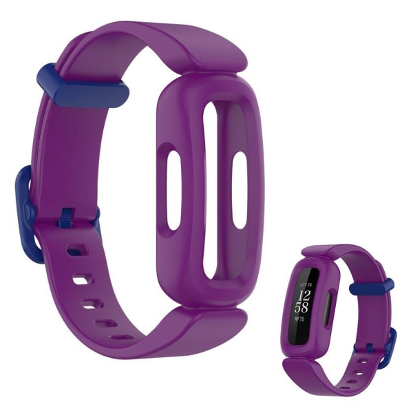 Fitbit Ace 3 / Inspire 2 integreret urrem - Lilla / Mørkeblå Purple