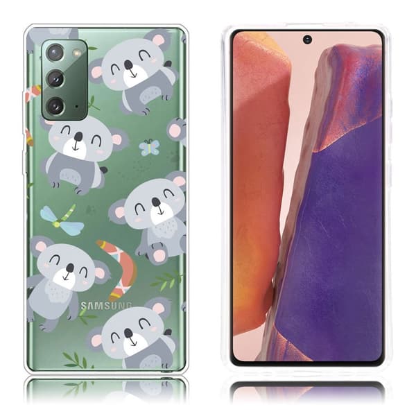 Deco Samsung Galaxy Note 20 skal - Koala Silvergrå