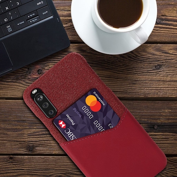 Bofink Sony Xperia 10 III Card Suojakuori - Punainen Red