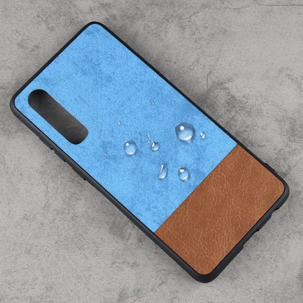 Huawei P30 Dubbel färgat hybrid fodral - Blå Blå