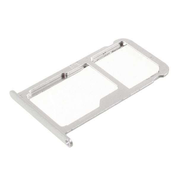 Huawei Mate 9 OEM sim kort tray holder - sølv Silver grey