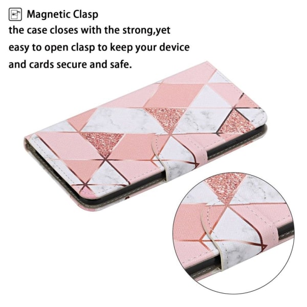 Wonderland Samsung Galaxy A23e Flip Etui - Marmor Mønster Pink