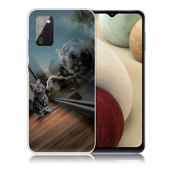 Deco Samsung Galaxy A02s Etui - Katt og Tiger Multicolor