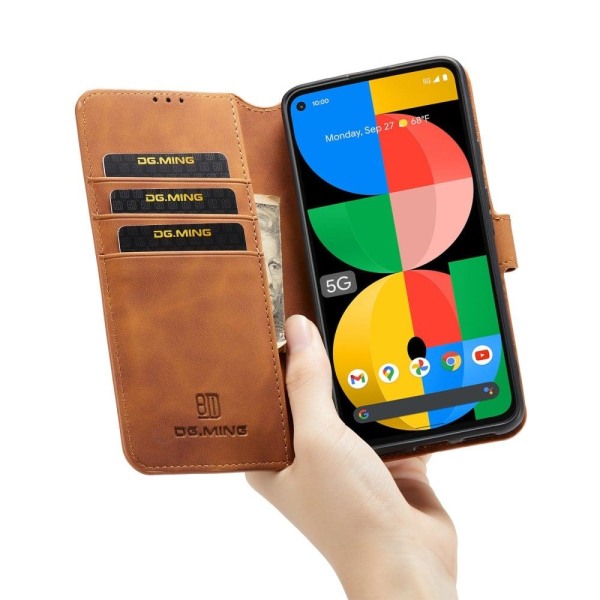 DG.Ming Google Pixel 5a Retro Etui - Brun Brown