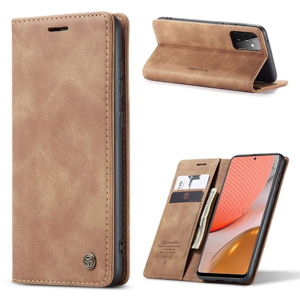CaseMe Samsung Galaxy A72 5G Vintage Etui - Brun Brown