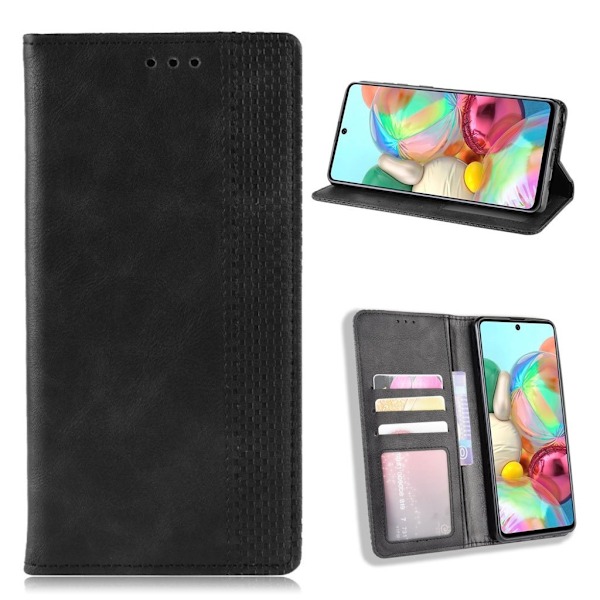 Bofink Vintage läder Samsung Galaxy Note 10 Lite fodral - Svart Svart