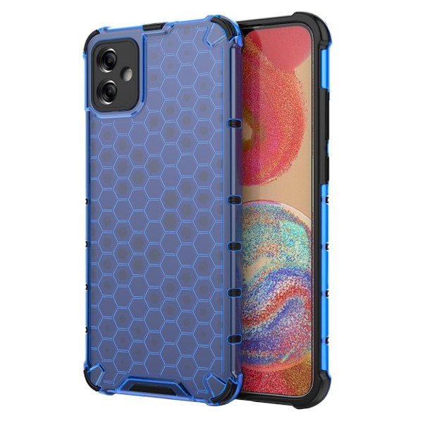Bofink Honeycomb Samsung Galaxy F04 / M04 / A04e Etui - Blå Blue
