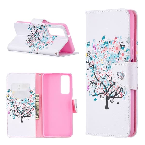 wonderland Huawei Y7A / P Smart 2021 flip etui - træ Multicolor