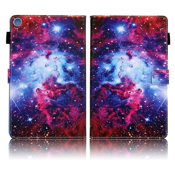Samsung Galaxy Tab A 10.1 (2019) elegant  læder flip etui - Cosmos Multicolor