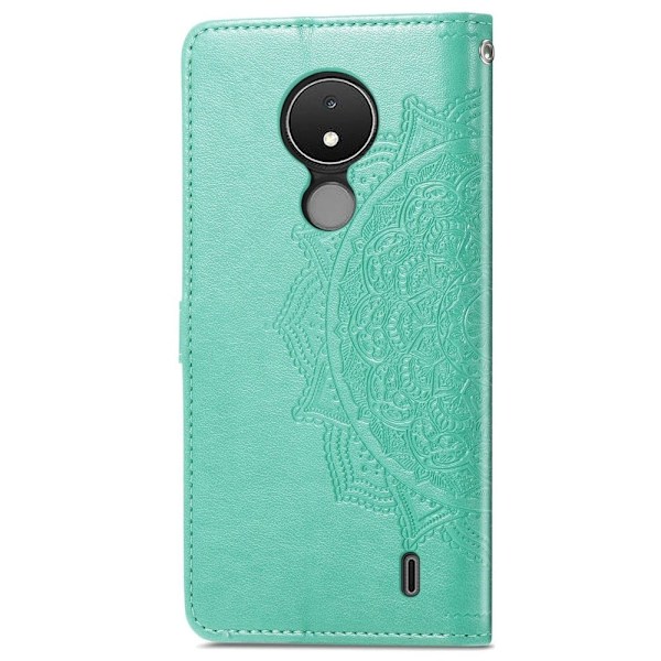 Mandala läder Nokia C21 fodral - Grön Grön