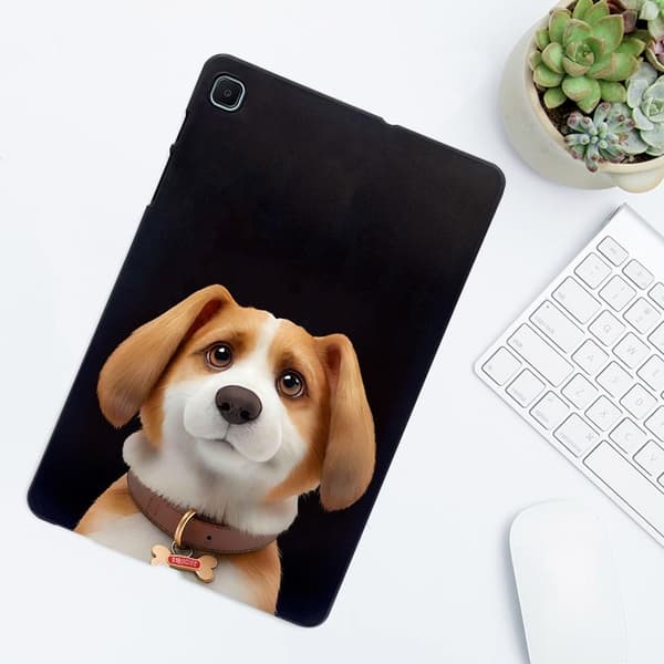 Samsung Galaxy Tab S6 Lite (2024) / (2022) / (2020) Case Pattern Printing Slim Flexible Tablet Protective Cover - Harrier Beagle Brown
