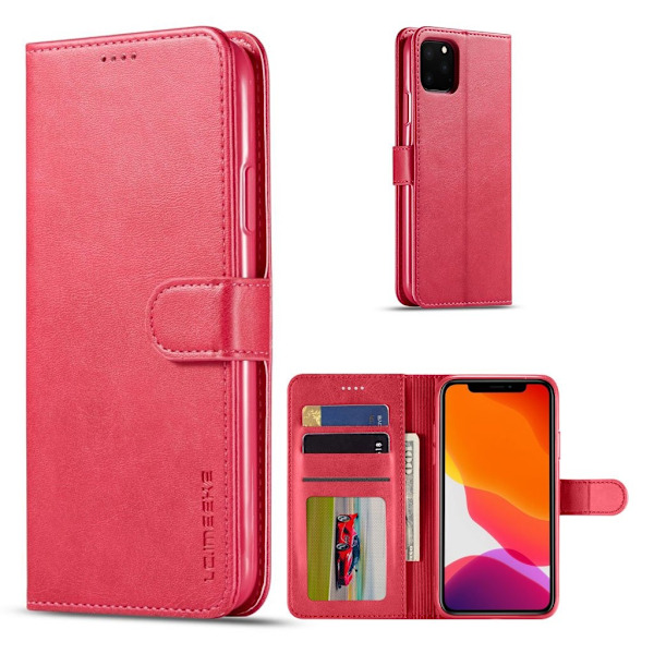 LC.IMEEKE iPhone 11 Pro Max flip etui - Rød Red